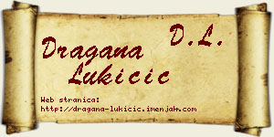 Dragana Lukičić vizit kartica